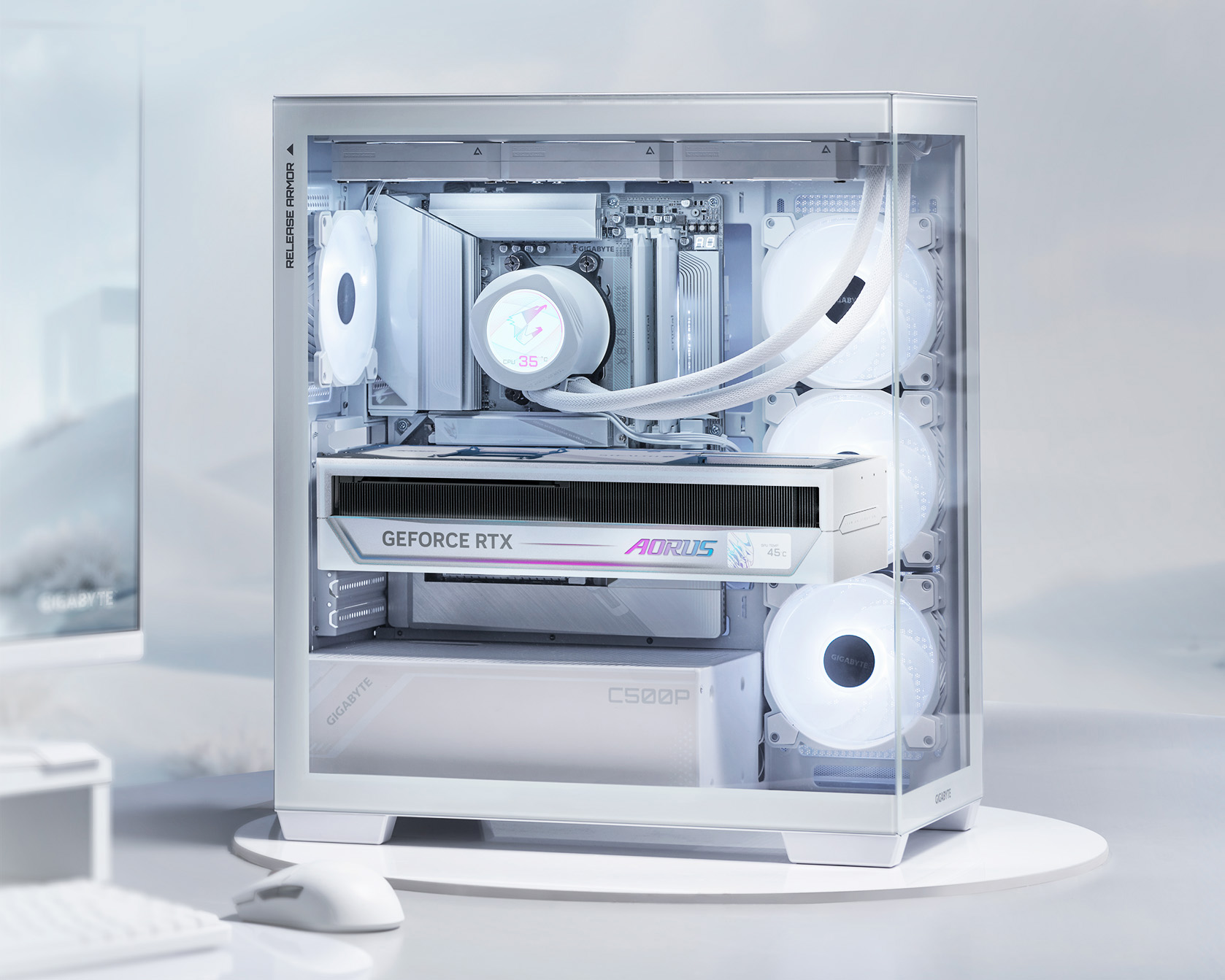 GIGABYTE AORUS GeForce RTX 5090 Graphics Card GV-N5090AORUSST ICE